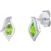 Silvego Strieborné náušnice Chucky s prírodným zeleným olivínom FW15338EP Silvego Strieborné náušnice Chucky s prírodným zeleným olivínom FW15338EP