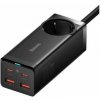 NONAME Baseus Rychlonabíječka do sítě GaN3 Pro, 2x USB-C, 2x USB + AC 100W s kabelem USB-C/USB-C černá 6932172604233 NONAME Baseus Rychlonabíječka do sítě GaN3 Pro, 2x USB-C, 2x USB + AC 100W s kabelem USB-C/USB-C černá 6932172604233