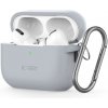 Tech-Protect Silicone Hook puzdro na Apple AirPods Pro 1 / 2, sivé Tech-Protect Silicone Hook puzdro na Apple AirPods Pro 1 / 2, sivé