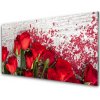 Sklenený obklad Do kuchyne Ruže kvety rastlina 100x50 cm Sklenený obklad Do kuchyne Ruže kvety rastlina 100x50 cm