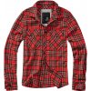 Brandit checkshirt červeno čierna