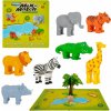 MALIK Magnetická sada mini zvířátek z džungle Malblo MALIK Magnetická sada mini zvířátek z džungle Malblo