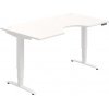 Hobis Pracovný stôl Motion Ergo, PO, 3S, 160x61-128x90 cm, biela/biela Hobis Pracovný stôl Motion Ergo, PO, 3S, 160x61-128x90 cm, biela/biela