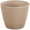 Kvetináč plast béžový Prosperplast 26 cm x 26 x 16,5 cm Kvetináč plast béžový Prosperplast 26 cm x 26 x 16,5 cm