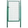 Brána Strend Pro METALTEC ECO, 1000/1200/50x50 mm, hranatý rám, zelená, jednokrídlová, záhradná, ZN+