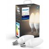 Philips Hue White žiarovky E14 5.5W/470lm sviečka 2-set sviečka BlueTooth teplé svetlo 2700K
