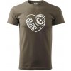Florbal love - Klasické pánske tričko vyššej gramáže - S ( Army ) Florbal love - Klasické pánske tričko vyššej gramáže - S ( Army )