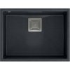 Quadron David 50 Graniteq Black Diamond/Steel Sink Quadron David 50 Graniteq Black Diamond/Steel Sink