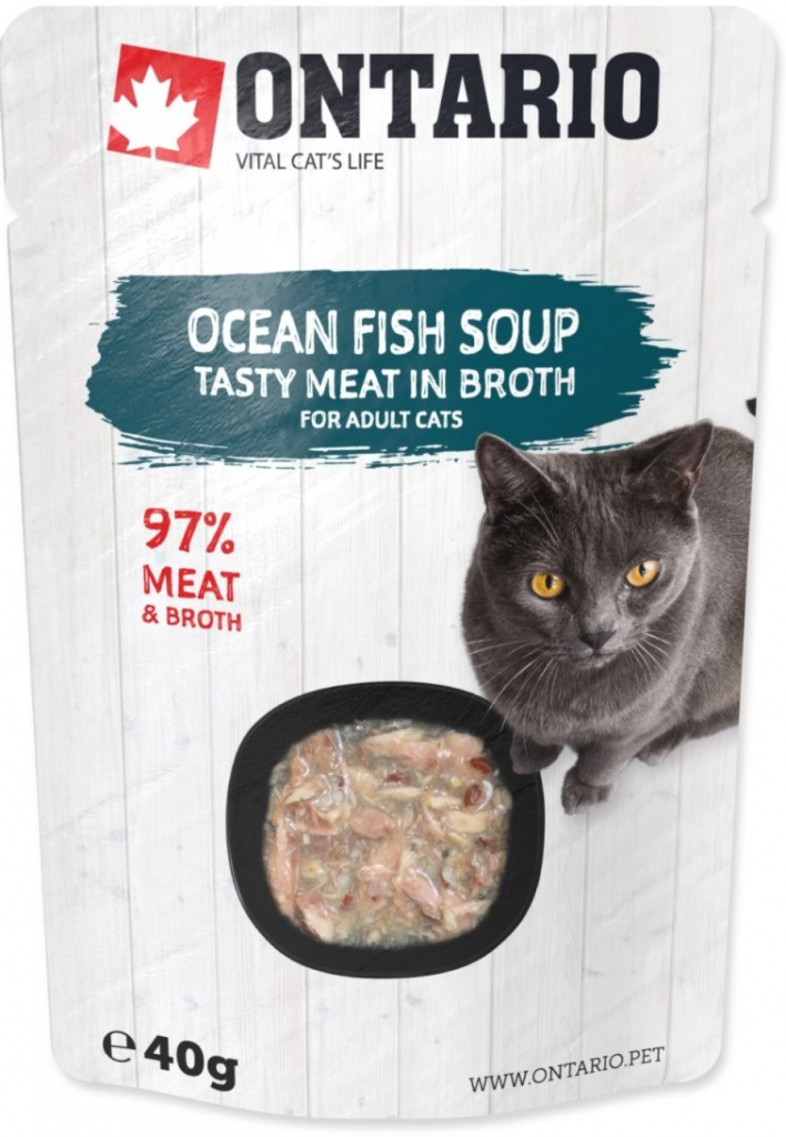 Ontario Cat Soup Ocean Fish with vegetables 40 g