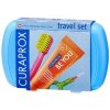 Curaprox Travel Set zubná kefka + CPS medzizubné kefky 2 ks + zubná pasta 10 ml darčeková sada, modrý Curaprox Travel Set zubná kefka + CPS medzizubné kefky 2 ks + zubná pasta 10 ml darčeková sada, modrý