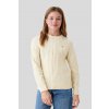 Gant Shield Cotton Cable C-neck Cream
