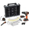 BLACK+DECKER Náradie - 18V AKU vŕtačka s príklepom a príslušenstvom, 2x aku 2,0 Ah Li-Ion, nabíjačka BCD003D2AMB-QW BLACK+DECKER Náradie - 18V AKU vŕtačka s príklepom a príslušenstvom, 2x aku 2,0 Ah Li-Ion, nabíjačka BCD003D2AMB-QW