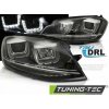 Tuning-tec PREDNÉ SVETLOMETY U-LED LIGHT DRL BLACK pasujú na VW GOLF 7 11.12-17 Tuning-tec PREDNÉ SVETLOMETY U-LED LIGHT DRL BLACK pasujú na VW GOLF 7 11.12-17