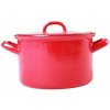 Hrnec Beryl, Hrnec s poklicí 24 cm, 6,1 l, červený Hrnec Beryl, Hrnec s poklicí 24 cm, 6,1 l, červený