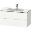 Duravit L-Cube - Umývadlová skrinka, 55x102x48 cm, 2 zásuvky, biela mat LC624201818 Duravit L-Cube - Umývadlová skrinka, 55x102x48 cm, 2 zásuvky, biela mat LC624201818