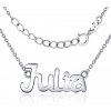 Silvego Strieborná retiazka s menom Julia JJJC1810 Silvego Strieborná retiazka s menom Julia JJJC1810