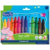 Fixky, sada, 2,5 mm, vyprateľné, jumbo, STAEDTLER „Noris® junior 329”, Peppa Pig, 12 farieb Fixky, sada, 2,5 mm, vyprateľné, jumbo, STAEDTLER „Noris® junior 329”, Peppa Pig, 12 farieb