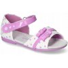 Dievčenské sandále detské M224 Biele-Fialové 24 Dievčenské sandále detské M224 Biele-Fialové 24