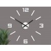ModernClock Nástenné samolepiace hodiny arabské 50 cm biele ModernClock Nástenné samolepiace hodiny arabské 50 cm biele