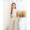 Fashionkids dievčenské široké nohavice bežová Fashionkids dievčenské široké nohavice bežová