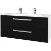 Dreja Umývadlova skrinka GIO SZZ2 120 - N01 Biela lesk / Úchytka T01 / L17 Čierná vysoký lesk Dreja Umývadlova skrinka GIO SZZ2 120 - N01 Biela lesk / Úchytka T01 / L17 Čierná vysoký lesk