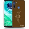 Picasee silikónový prehľadný obal pre Motorola Moto G8 - Brown flowers Picasee silikónový prehľadný obal pre Motorola Moto G8 - Brown flowers