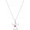 Náhrdelník anjel so Swarovski kryštálmi 42043.3 červený Náhrdelník anjel so Swarovski kryštálmi 42043.3 červený