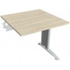 Hobis Pracovný stôl Flex, 80x75,5x80 cm, agát/kov Hobis Pracovný stôl Flex, 80x75,5x80 cm, agát/kov