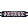 KAMAR Výstražné svetlo oranžové, 6x LED, SLIM