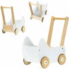 Ecotoys Drevený kočík na prechádzky biely Ecotoys Drevený kočík na prechádzky biely