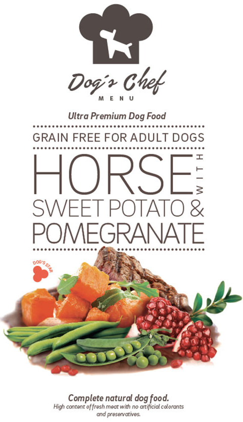 Dog\'s Chef Horse with Sweet potato & Pomegranate 6 kg