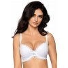 Podprsenka push-up Lagerta biela s čipkou 70E Podprsenka push-up Lagerta biela s čipkou 70E
