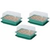 Igotrend Minipařeniště - ochranný poklop na rostliny, 20 × 14 × 12 cm, set 3 ks Igotrend Minipařeniště - ochranný poklop na rostliny, 20 × 14 × 12 cm, set 3 ks