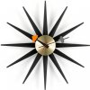 Vitra Sunburst Clock black/brass