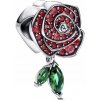 Charms Pandora – Lesklá ruža v rozkvete 793201C02 Charms Pandora – Lesklá ruža v rozkvete 793201C02