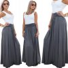 Fashionweek Dlhá letni sukňa z vzdušného materialu MF266 Farba: grafit, Veľkosť: Universal Fashionweek Dlhá letni sukňa z vzdušného materialu MF266 Farba: grafit, Veľkosť: Universal