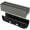 AlcaPlast AVZ101S-R323R - Vonkajší žľab štrbinový so symetrickým revíznym nástavcom 100 mm, nerez AlcaPlast AVZ101S-R323R - Vonkajší žľab štrbinový so symetrickým revíznym nástavcom 100 mm, nerez