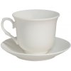 Clayre & Eef 6ks biela porcelánová šálka s tanierikom v darčekovej krabičke - 220 ml - Clayre & Eef Clayre & Eef 6ks biela porcelánová šálka s tanierikom v darčekovej krabičke - 220 ml - Clayre & Eef