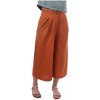 Jožánek Ľanové dámske nohavice Cullotes, škoricové 38 Jožánek Ľanové dámske nohavice Cullotes, škoricové 38