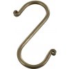 Chic Antique Mosadzný antik závesný háčik Terrié L - 5*11 cm - Chic Antique Chic Antique Mosadzný antik závesný háčik Terrié L - 5*11 cm - Chic Antique