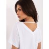 RUE PARIS T-shirt-RV-BZ-A1321.91 Farba: Biela, Veľkosť: S/M RUE PARIS T-shirt-RV-BZ-A1321.91 Farba: Biela, Veľkosť: S/M