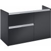 Roca Gap Pro skrinka 98.5x45.1x63.5 cm závesná kúpeľňová skrinka pod umývadlo čierna A857904532 Roca Gap Pro skrinka 98.5x45.1x63.5 cm závesná kúpeľňová skrinka pod umývadlo čierna A857904532