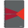 Blok, A5, štvorčekový, 90 listov, PP obálka, LEITZ Office, sivá červená Blok, A5, štvorčekový, 90 listov, PP obálka, LEITZ Office, sivá červená