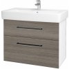 Dreja Kúpeľňová skrinka Q MAX SZZ2 80 - N01 Biela lesk / Úchytka T06 / D25 Teak Dreja Kúpeľňová skrinka Q MAX SZZ2 80 - N01 Biela lesk / Úchytka T06 / D25 Teak