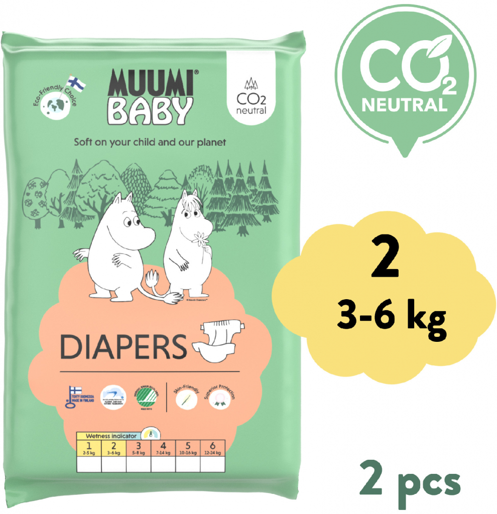 Muumi Baby 2 Newborn 3-6 kg 2 ks