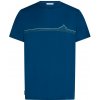 Pánske tričko Icebreaker Men Merino 150 Tech Lite SS Tee Range Stripes Veľkosť: L / Farba: modrá Pánske tričko Icebreaker Men Merino 150 Tech Lite SS Tee Range Stripes Veľkosť: L / Farba: modrá