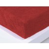 XPOSE® Froté plachta Exclusive - tmavo červená 200x220 cm, Froté XPOSE® Froté plachta Exclusive - tmavo červená 200x220 cm, Froté