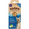 SOOPA Dentálne tyčinky s jablkom a čučoriedkami 100 g SOOPA Dentálne tyčinky s jablkom a čučoriedkami 100 g
