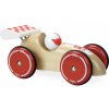 Vilac Závodné auto XL prírodné s bielym krídlom Vilac Závodné auto XL prírodné s bielym krídlom