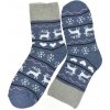 Vianočné spandex termo ponožky WinterJoy s motívom sobov Vianočné spandex termo ponožky WinterJoy s motívom sobov